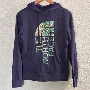 The North Face Purple Cheetah Pullover Hoodie Size Small